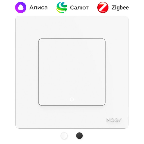 Умный одноклавишный кнопочный Zigbee выключатель MOES