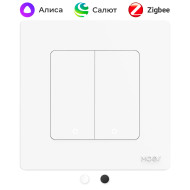 Умный двухклавишный кнопочный  Zigbee выключатель MOES