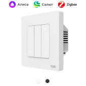 Умный трёхклавишный кнопочный Zigbee диммер MOES