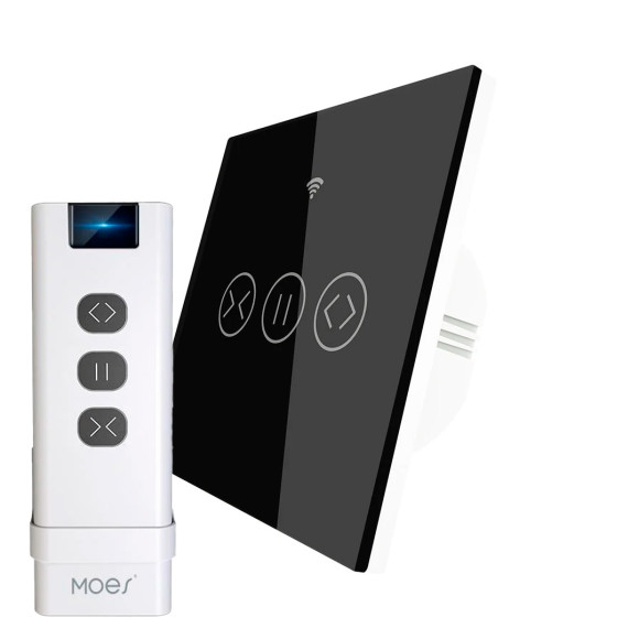 Умный сенсорный Zigbee переключатель для жалюзи MOES + Одноканальный пульт