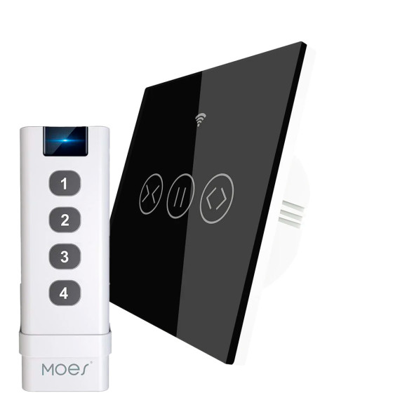 Умный сенсорный Zigbee переключатель для жалюзи MOES + Переключатель сценариев ZigBee