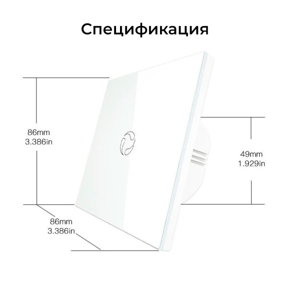 Умный сенсорный Wi-Fi переключатель для бойлера MOES с нейтральным проводом, 20 A