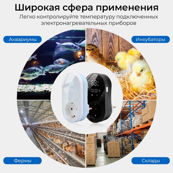 Умная розетка для термостата Wi-Fi Moes